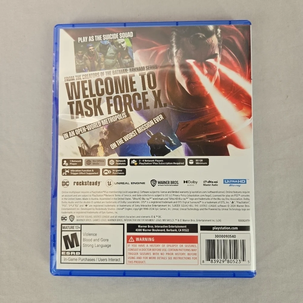Suicide Squad Kill the Justice League - Sony PlayStation 5 PS5 Tested Works